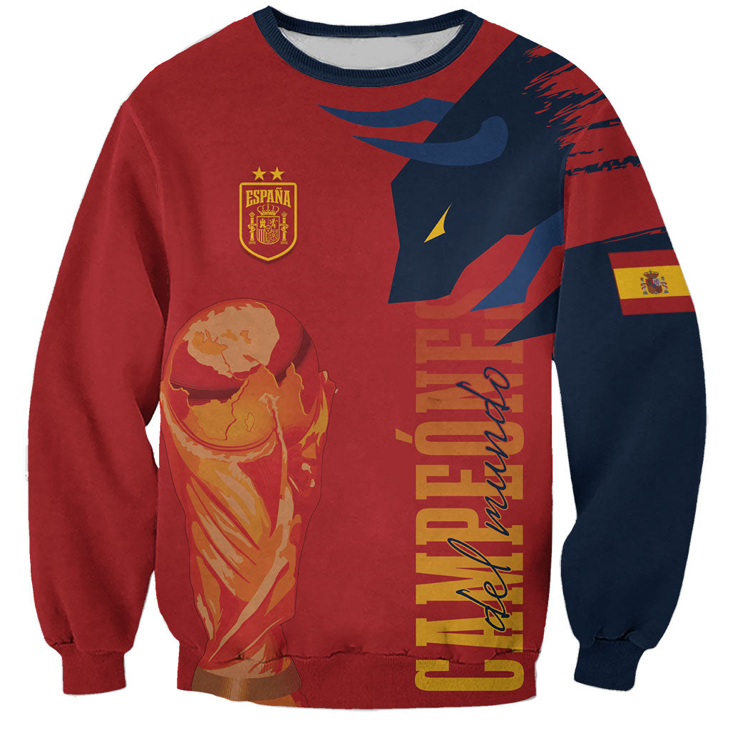 La Furia Roja Espana Custom Sweatshirt Campeones del Mundo 2026