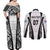 Personalised Fiji Rugby Couples Matching Off Shoulder Maxi Dress and Long Sleeve Button Shirts 2023 World Cup History Makers - White Ver LT7 - Wonder Print Shop