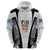 Personalised Fiji Rugby Hoodie 2023 World Cup History Makers - White Ver - Wonder Print Shop