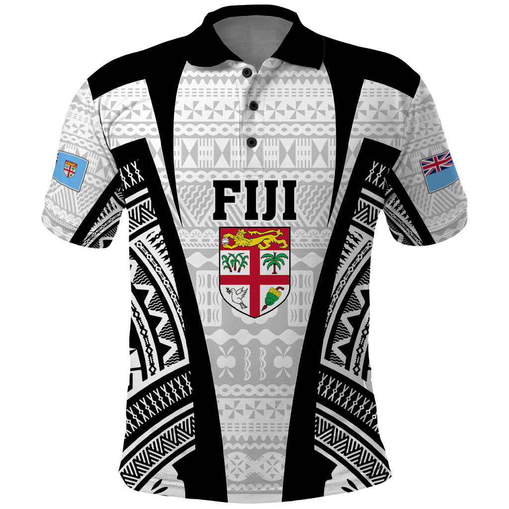 Personalised Fiji Rugby Polo Shirt 2023 World Cup History Makers - White Ver - Wonder Print Shop