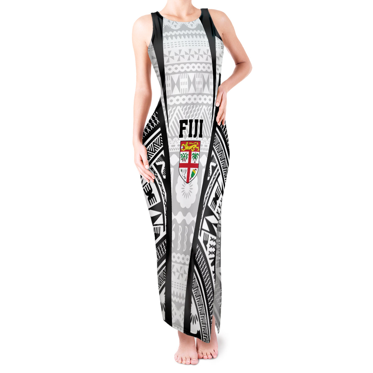 personalised-fiji-rugby-tank-maxi-dress-2023-world-cup-history-makers-white-ver