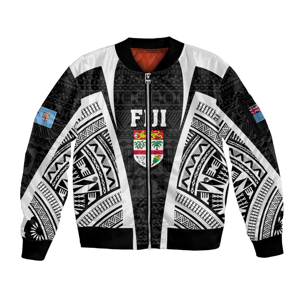 personalised-fiji-rugby-sleeve-zip-bomber-jacket-2023-world-cup-history-makers-black-ver