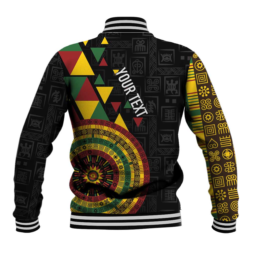 Personalized Adinkra Akan Culture Baseball Jacket Afrikan Colors
