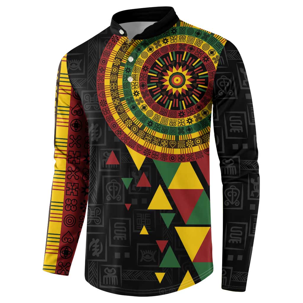Personalized Adinkra Akan Culture Button Sweatshirt Afrikan Colors