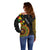 Personalized Adinkra Akan Culture Off Shoulder Sweater Afrikan Colors