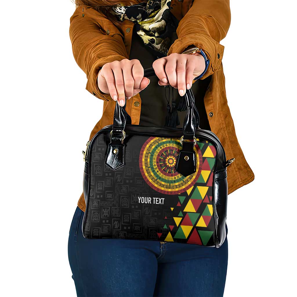 Personalized Adinkra Akan Culture Shoulder Handbag Afrikan Colors