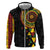 Personalized Adinkra Akan Culture Zip Hoodie Afrikan Colors