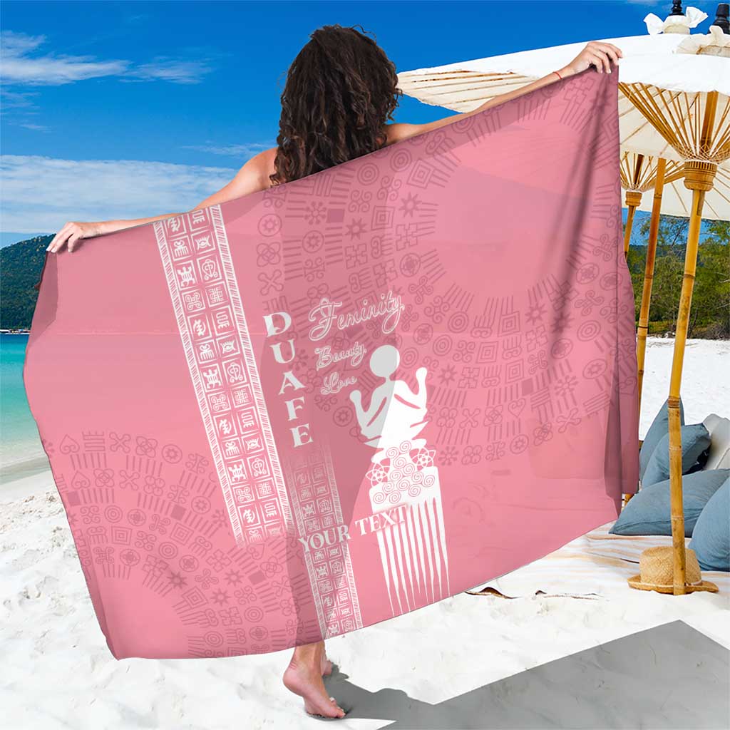 Personalized Adinkra Akan Culture Sarong Women's Day Duafe Symbol