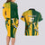 Personalised Australia Mix South Africa Rugby Couples Matching Long Sleeve Bodycon Dress and Hawaiian Shirt Wallabies And Springboks - Champions Special Ver LT7 - Wonder Print Shop