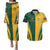 Personalised Australia Mix South Africa Rugby Couples Matching Puletasi Dress and Hawaiian Shirt Wallabies And Springboks - Champions Special Ver LT7 - Wonder Print Shop