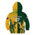 Personalised Australia Mix South Africa Rugby Kid Hoodie Wallabies And Springboks - Champions Special Ver - Wonder Print Shop