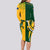 Personalised Australia Mix South Africa Rugby Long Sleeve Bodycon Dress Wallabies And Springboks - Champions Special Ver - Wonder Print Shop