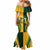 Personalised Australia Mix South Africa Rugby Mermaid Dress Wallabies And Springboks - Champions Special Ver - Wonder Print Shop