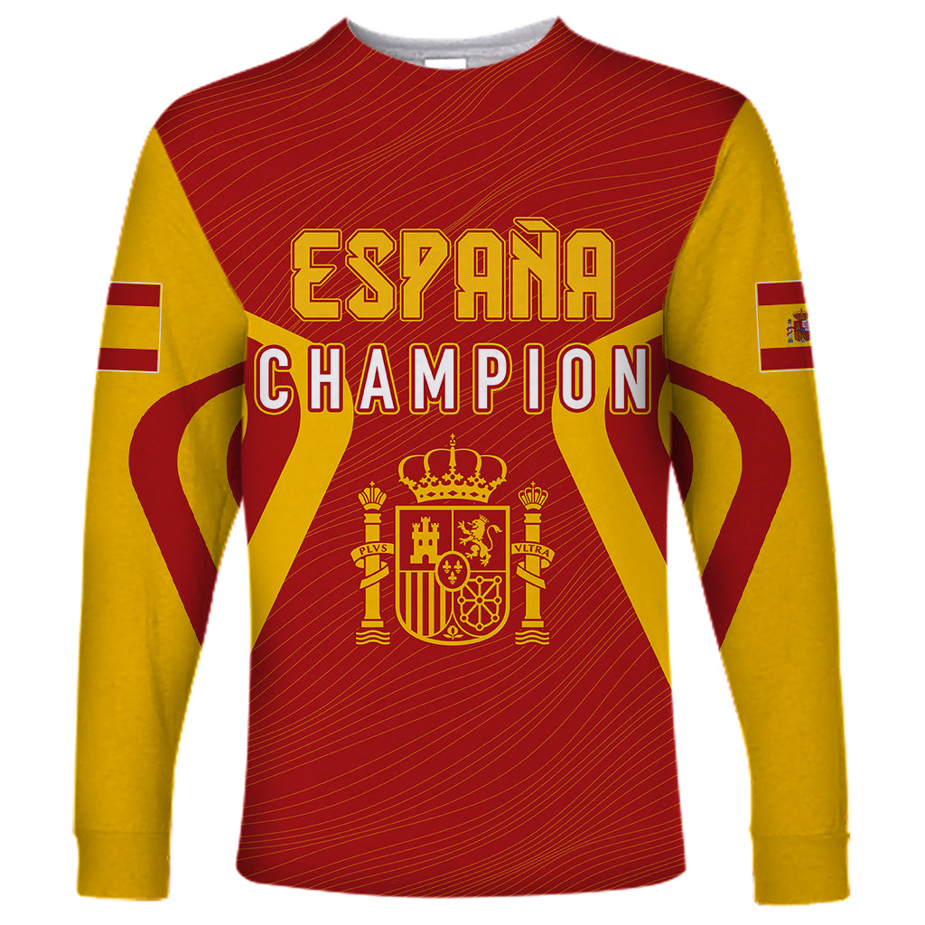 Spain long sleeve shirt with ESPAÑA CHAMPION print and crest