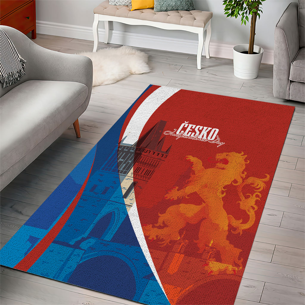 Czechia Charles Bridge Prague Area Rug Heraldic Lion