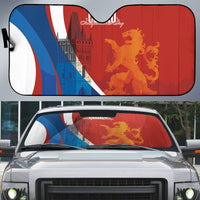 Czechia Charles Bridge Prague Auto Sun Shade Heraldic Lion