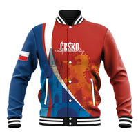 Czechia Charles Bridge Prague Personalized Baseball Jacket Heraldic Lion