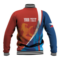 Czechia Charles Bridge Prague Personalized Baseball Jacket Heraldic Lion