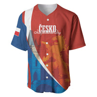Czechia Charles Bridge Prague Personalized Baseball Jersey Heraldic Lion