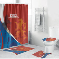 Czechia Charles Bridge Prague Bathroom Set Heraldic Lion
