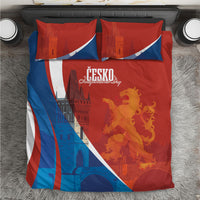Czechia Charles Bridge Prague Bedding Set Heraldic Lion