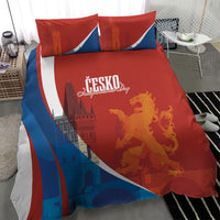 Czechia Charles Bridge Prague Bedding Set Heraldic Lion