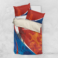 Czechia Charles Bridge Prague Bedding Set Heraldic Lion