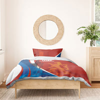 Czechia Charles Bridge Prague Bedding Set Heraldic Lion