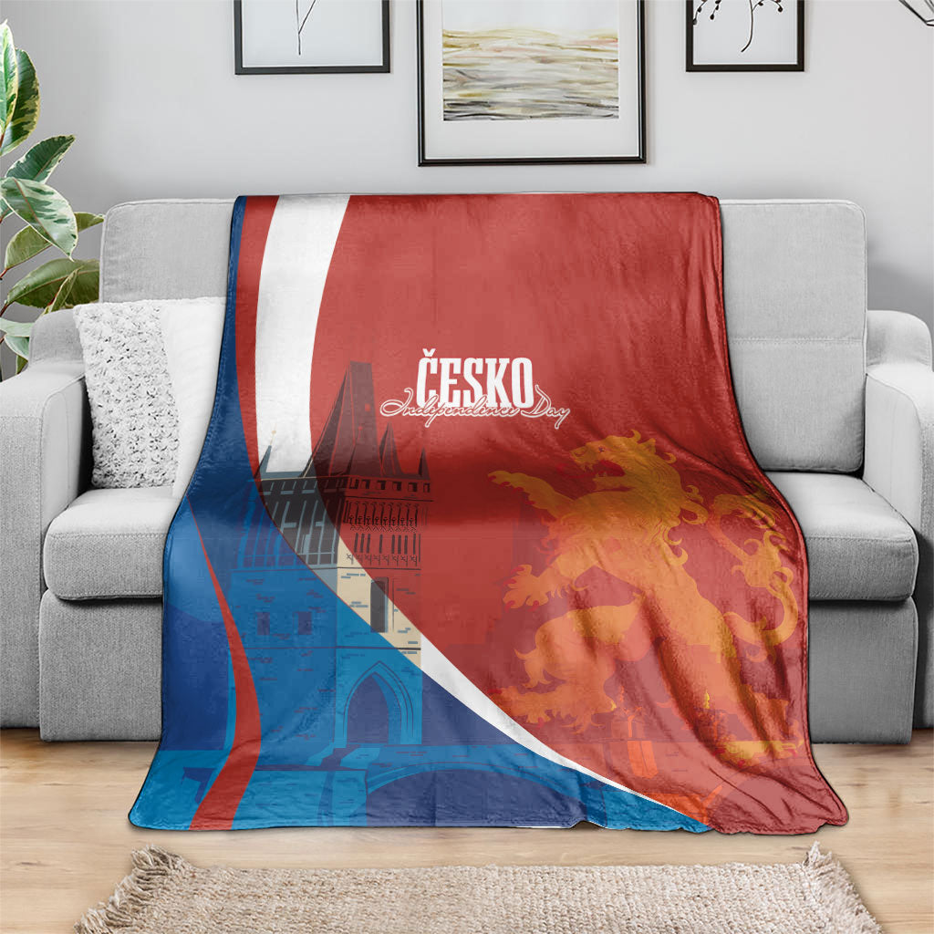 Czechia Charles Bridge Prague Blanket Heraldic Lion
