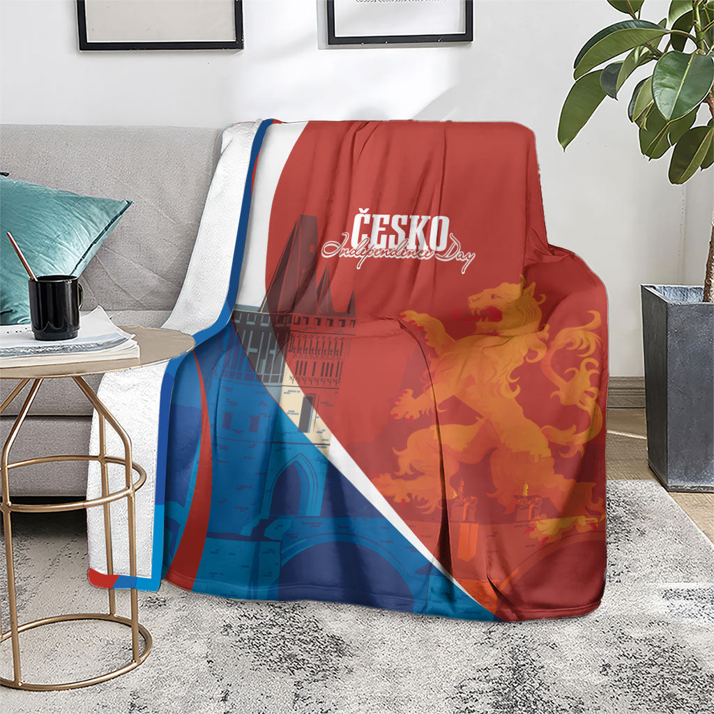Czechia Charles Bridge Prague Blanket Heraldic Lion