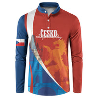 Czechia Charles Bridge Prague Personalized Button Sweatshirt Heraldic Lion