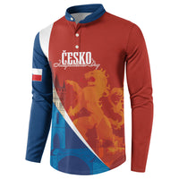 Czechia Charles Bridge Prague Personalized Button Sweatshirt Heraldic Lion