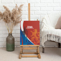 Czechia Charles Bridge Prague Canvas Wall Art Heraldic Lion