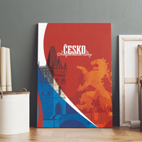 Czechia Charles Bridge Prague Canvas Wall Art Heraldic Lion