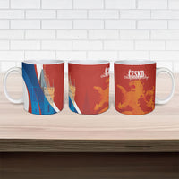 Czechia Charles Bridge Prague Ceramic Mug Heraldic Lion