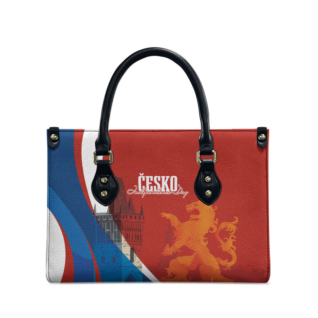 Czechia Charles Bridge Prague Leather Bag Heraldic Lion