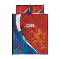 Czechia Charles Bridge Prague Quilt Bed Set Heraldic Lion