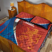 Czechia Charles Bridge Prague Quilt Bed Set Heraldic Lion