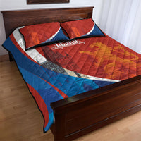 Czechia Charles Bridge Prague Quilt Bed Set Heraldic Lion