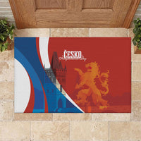Czechia Charles Bridge Prague Rubber Doormat Heraldic Lion