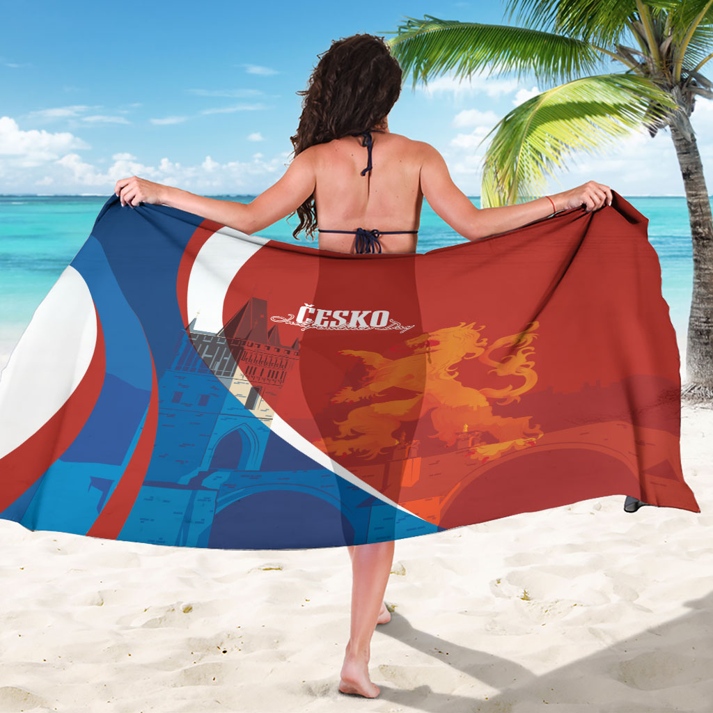 Czechia Charles Bridge Prague Sarong Heraldic Lion