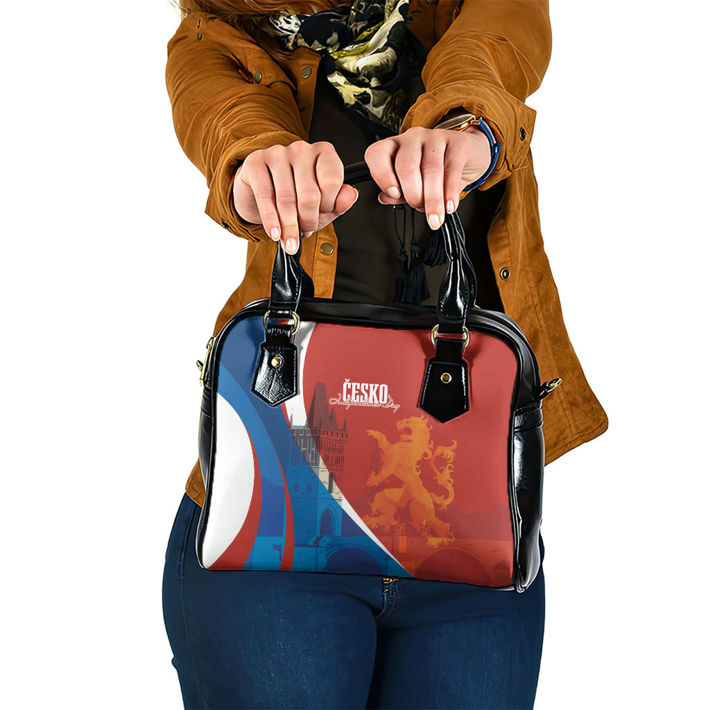 Czechia Charles Bridge Prague Shoulder Handbag Heraldic Lion