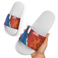 Czechia Charles Bridge Prague Slide Sandals Heraldic Lion
