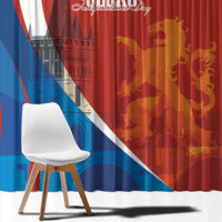 Czechia Charles Bridge Prague Window Curtain Heraldic Lion