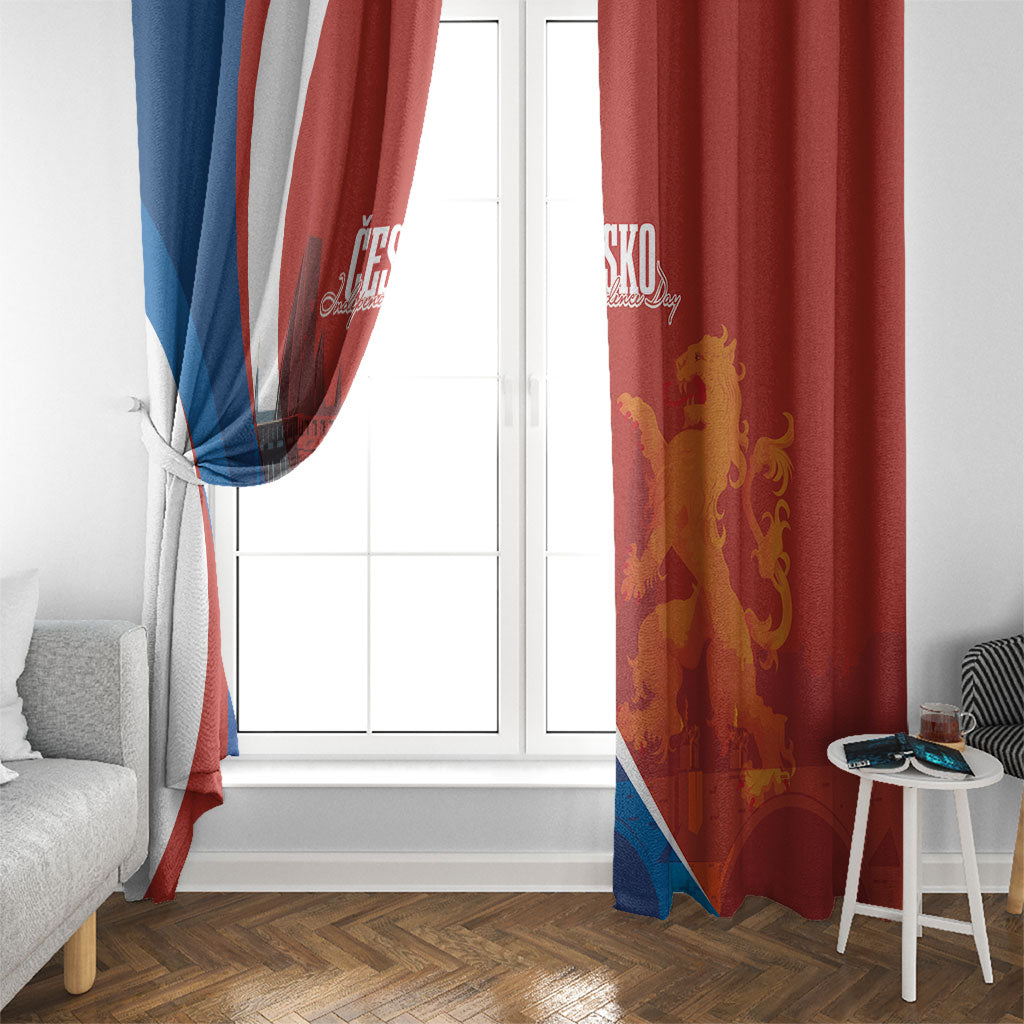 Czechia Charles Bridge Prague Window Curtain Heraldic Lion