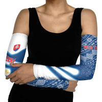 Slovenska Independence Day Personalized Arm Sleeves Folk Pattern Motifs