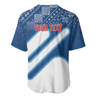 Slovenska Independence Day Personalized Baseball Jersey Folk Pattern Motifs