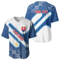 Slovenska Independence Day Personalized Baseball Jersey Folk Pattern Motifs