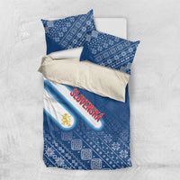 Slovenska Independence Day Bedding Set Folk Pattern Motifs