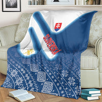 Slovenska Independence Day Blanket Folk Pattern Motifs